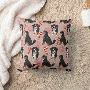 Cojín Decorativo Navidades Perro de montaña Bernese