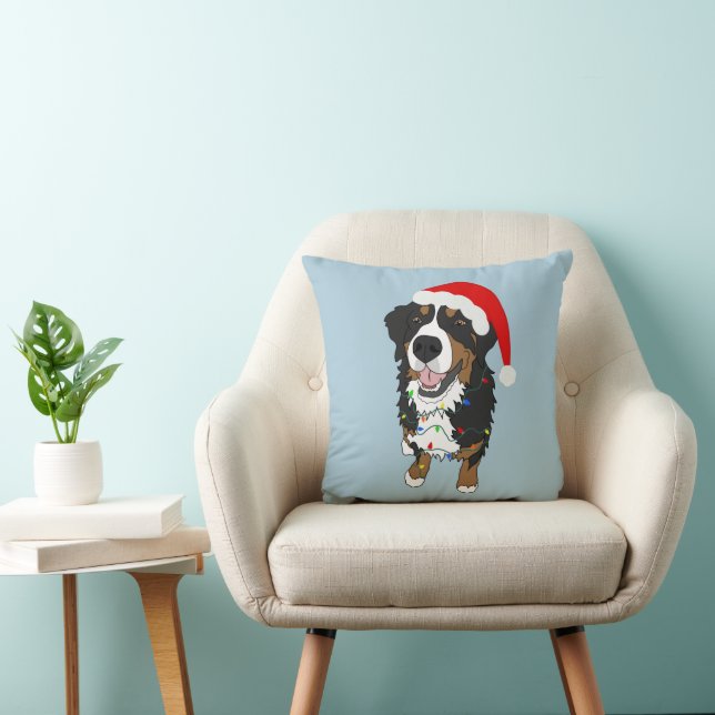 Cojín Decorativo Navidades Perro de montaña Bernese (Silla)