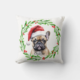 Cojín Decorativo Navidades Perro Tan Frenchie Bulldog Mascota franc