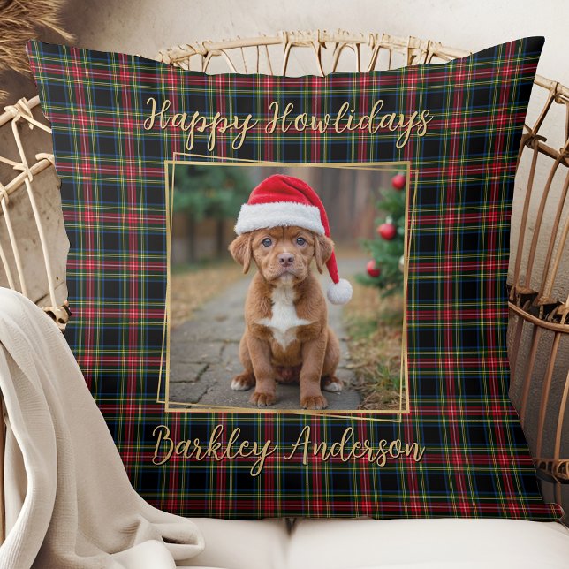 Cojín Decorativo Navidades  Personalizado Oro Mascota de fotografía (Subido por el creador)