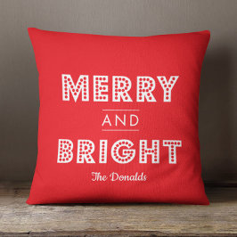 Cojín Decorativo Navidades personalizados audaces y brillantes