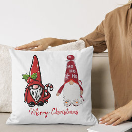 Cojín Decorativo Navidades Personalizados de Gnomes Clásicos