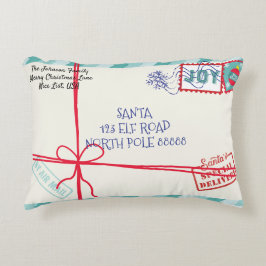 Cojín Decorativo Navidades Personalizados de Parcel Santa Letter