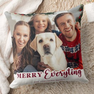 Cojín Decorativo Navidades Personalizados Foto Merry Everything