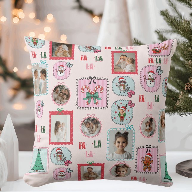 Cojín Decorativo Navidades personalizados Foto Pillow | Rosa corto (Subido por el creador)