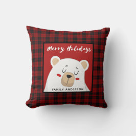 Cojín Decorativo Navidades personalizados Oso Polar de Búfalo