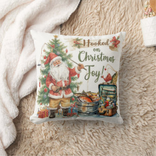 Cojín Decorativo Navidades pesqueros de los amantes de la pesca
