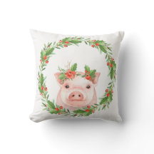 Navidades Piggy Pillow