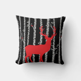 Cojín Decorativo Navidades Pillow con ciervo rojo