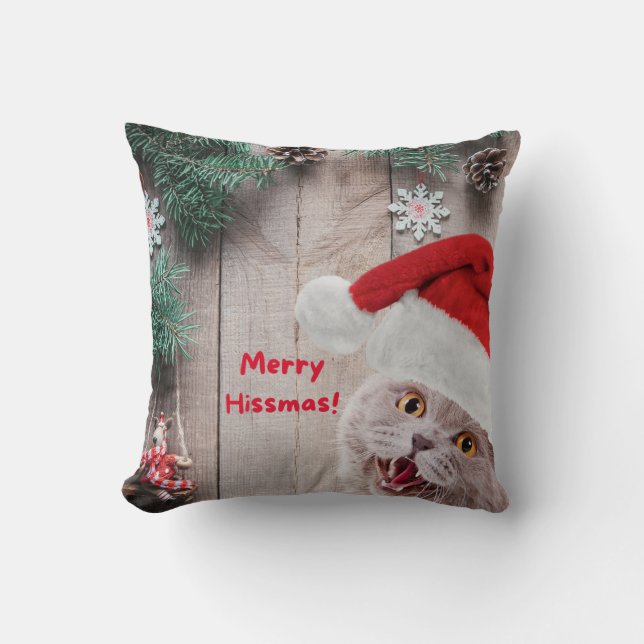 Cojín Decorativo Navidades Pillow, Merry Hissmas Wiers (Anverso)