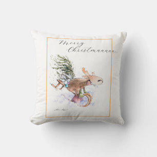 Cojín Decorativo NAVIDADES Pintados EVE Reno y conejito