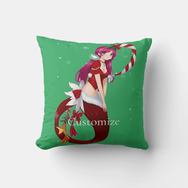 Cojín Decorativo Navidades Pixie Mermaid Thunder_Cove (Anverso)