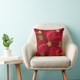 Cojín Decorativo Navidades Poinsettia