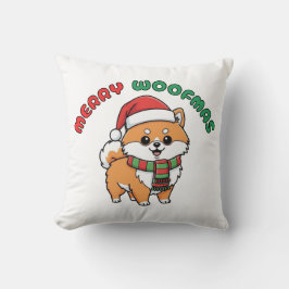 Cojín Decorativo Navidades Pomeranian Pillow: Merry Woofmas