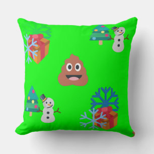 Cojín Decorativo navidades poop emoji