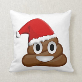 Cojín Decorativo Navidades poop emoji