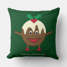 Cojín Decorativo Navidades pudding personaje de caricatura
