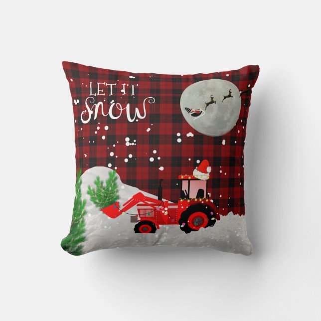 Cojín Decorativo Navidades RED TRACTOR Lumberjack Buffalo Plaid (Anverso)