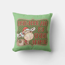 Cojín Decorativo Navidades renos Decoración en casa