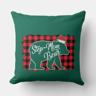 Cojín Decorativo Navidades retiran a mamá osos Navidades rojo vesti