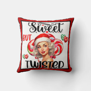 Cojín Decorativo Navidades retro dulces y torcidos