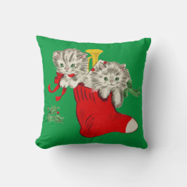 Cojín Decorativo Navidades retro gatitos