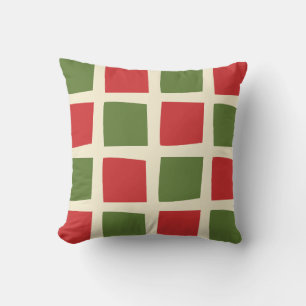 Cojín Decorativo Navidades Retro Modernos Mínimos Verifican Patrón 