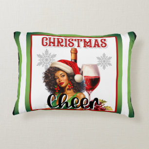 Cojín Decorativo Navidades retro vitorean el pinup