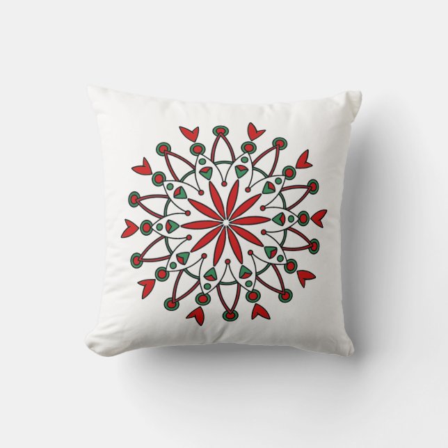 Cojín Decorativo Navidades reutilizables Mandala PIlow (Anverso)