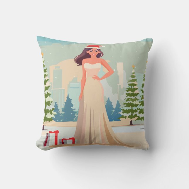 Cojín Decorativo Navidades reversibles Cheque Pillow (Anverso)