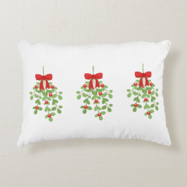 Cojín Decorativo Navidades reversibles de mistletoRow y Red Plaid