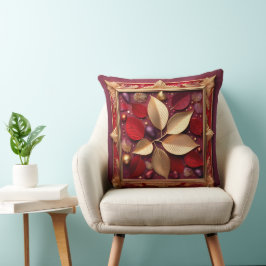 Cojín Decorativo Navidades reversibles Poinsettia Pillow