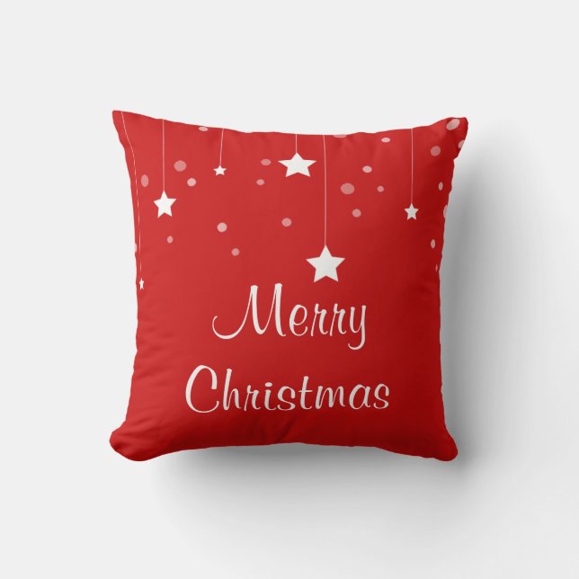 Cojín Decorativo Navidades rojos y blancos (Anverso)