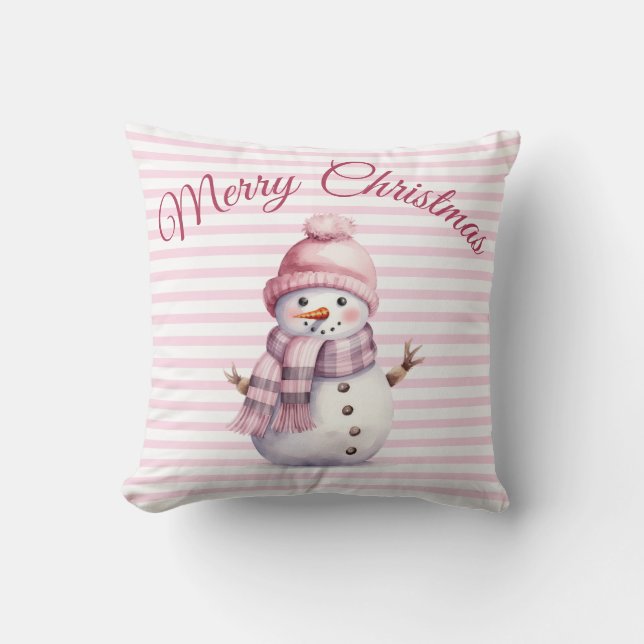 Cojín Decorativo Navidades rosados (Anverso)