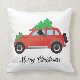 Cojín Decorativo Navidades Rottweiler Conductor