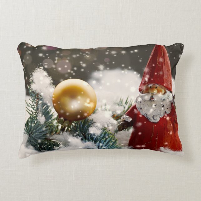 Cojín Decorativo Navidades Santa en la Nieve (Anverso)