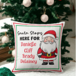 Cojín Decorativo Navidades Santa Parea Aquí Personalizado