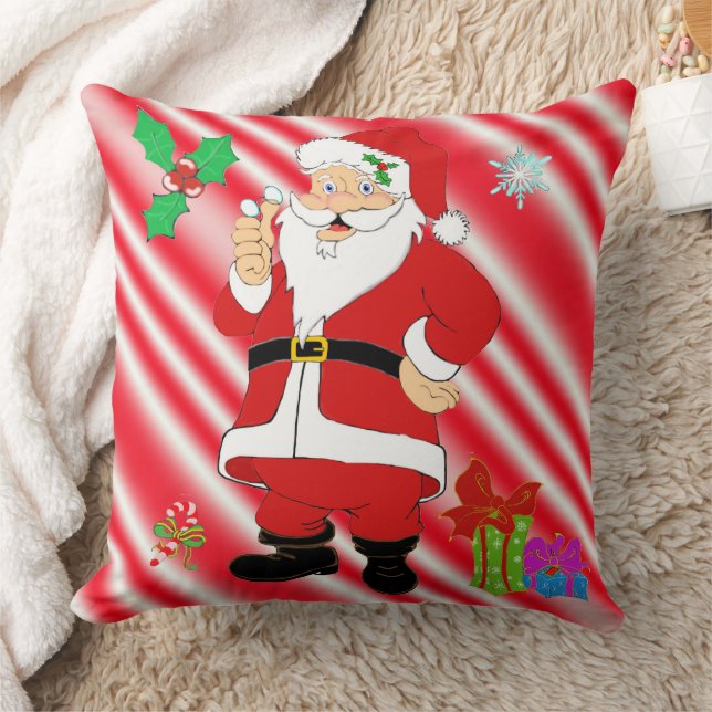 Cojín Decorativo Navidades Santa Sonrientes (Manta)