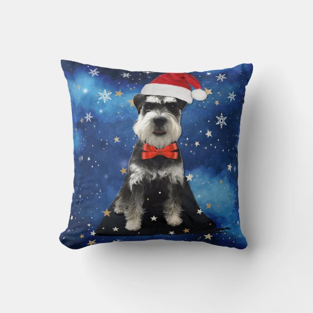Cojín Decorativo Navidades Schnauzer (Anverso)