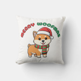 Cojín Decorativo Navidades Shiba Inu Pillow: Feliz Woofmas