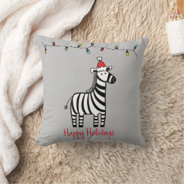 Cojín Decorativo Navidades singulares cebra