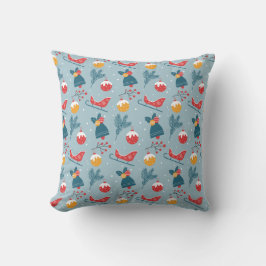 Cojín Decorativo Navidades Sleigh, Bells & Ornaments Pattern