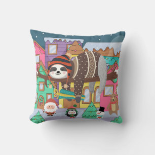 Cojín Decorativo Navidades Sloth