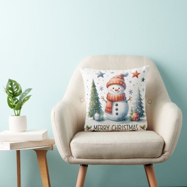 Cojín Decorativo Navidades Snowman (Silla)