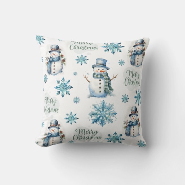 Cojín Decorativo Navidades Snowman (Anverso)