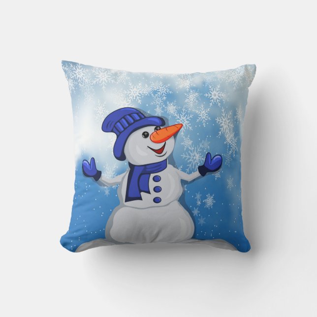 Cojín Decorativo Navidades Snowman (Anverso)