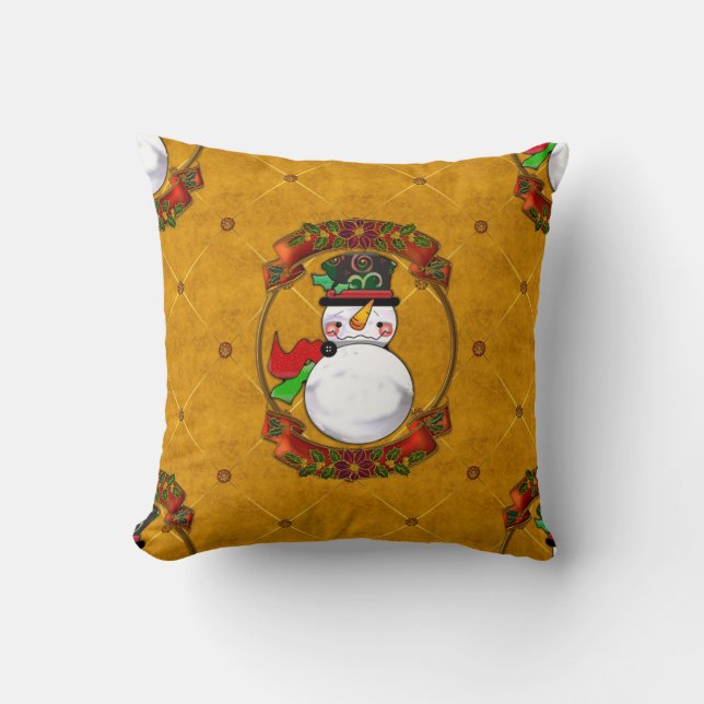 Cojín Decorativo Navidades Snowman (Anverso)