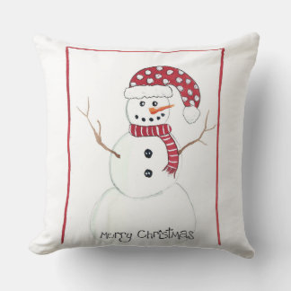 Cojín Decorativo Navidades Snowman Algodón Pillow