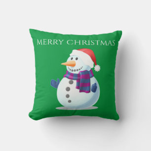 Cojín Decorativo Navidades SNOWMAN tiran almohada.