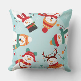Cojín decorativo navidades Snowmen